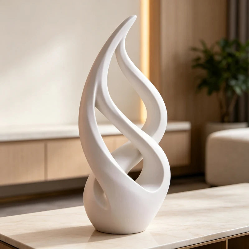 Abstract Flowing Curve Sculpture