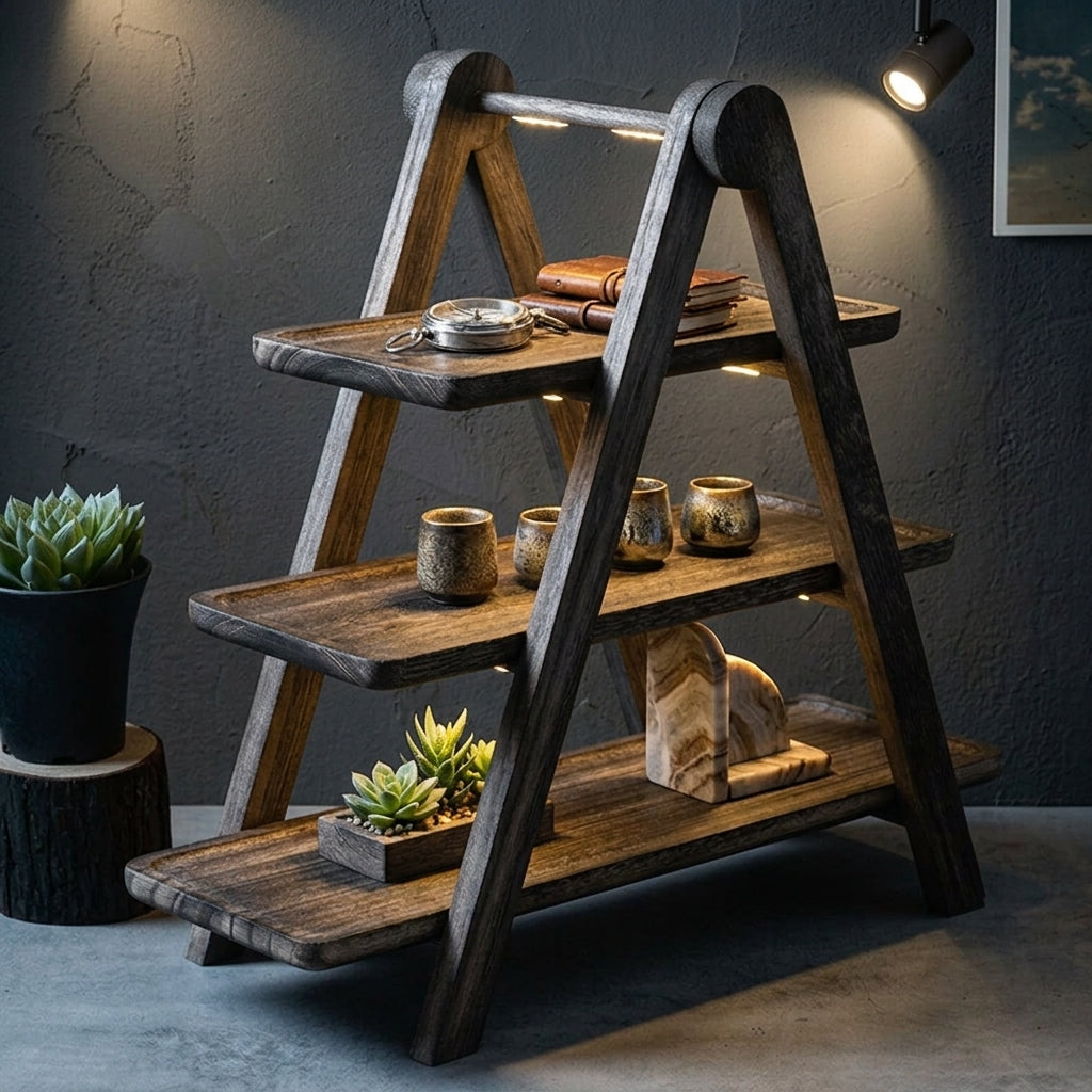 3-Tier Wooden Serving Stand