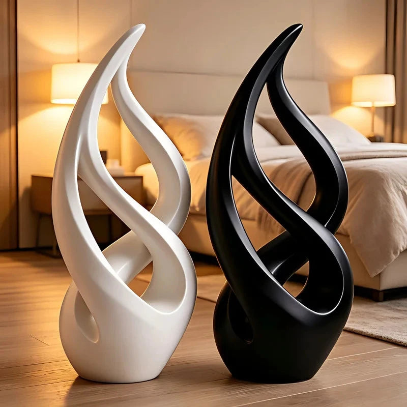 Abstract Flowing Curve Sculpture