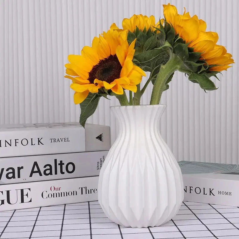 Minimalist White Decorative Vase
