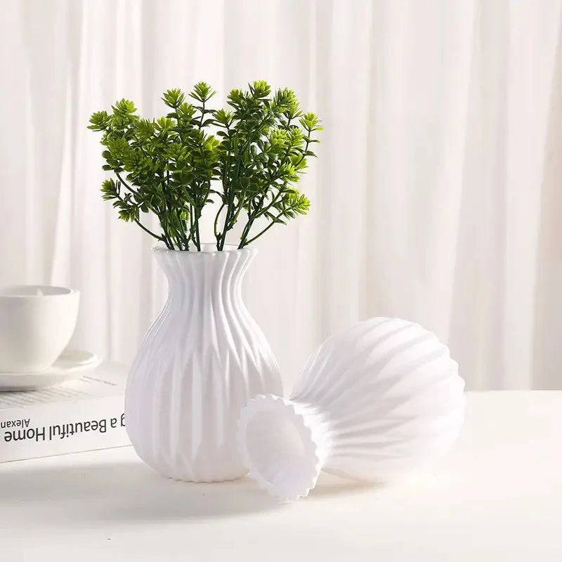 Minimalist White Decorative Vase