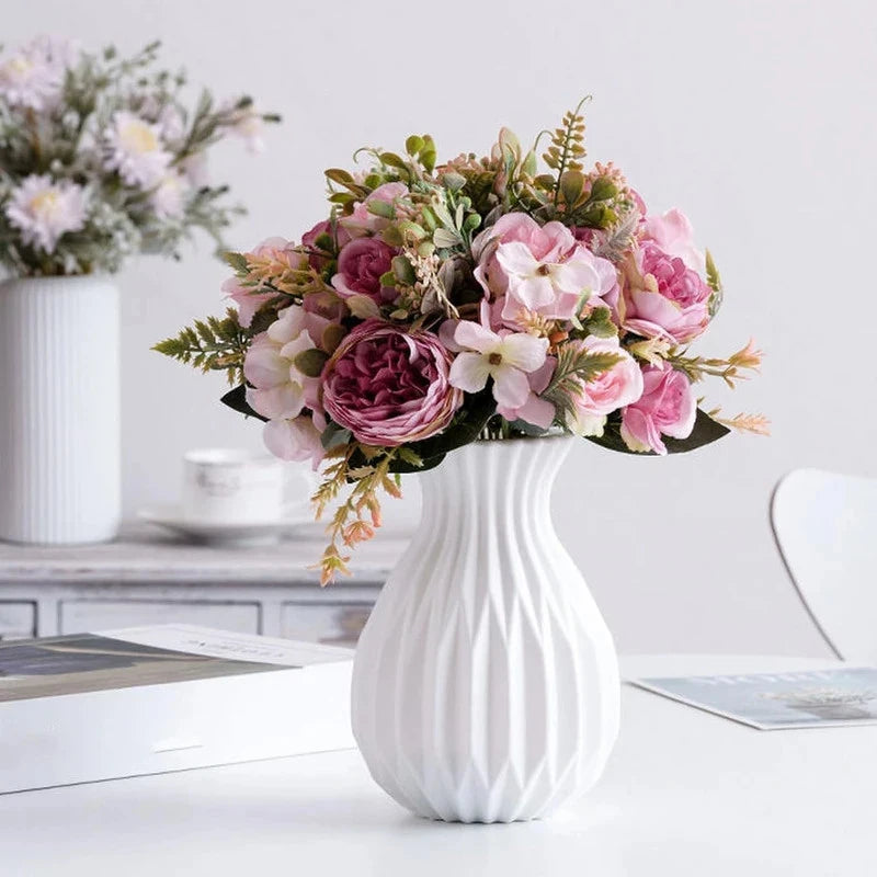 Minimalist White Decorative Vase