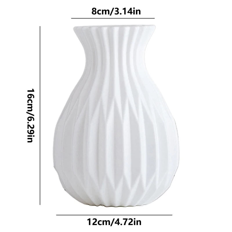 Minimalist White Decorative Vase