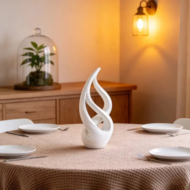 Abstract Flowing Curve Sculpture