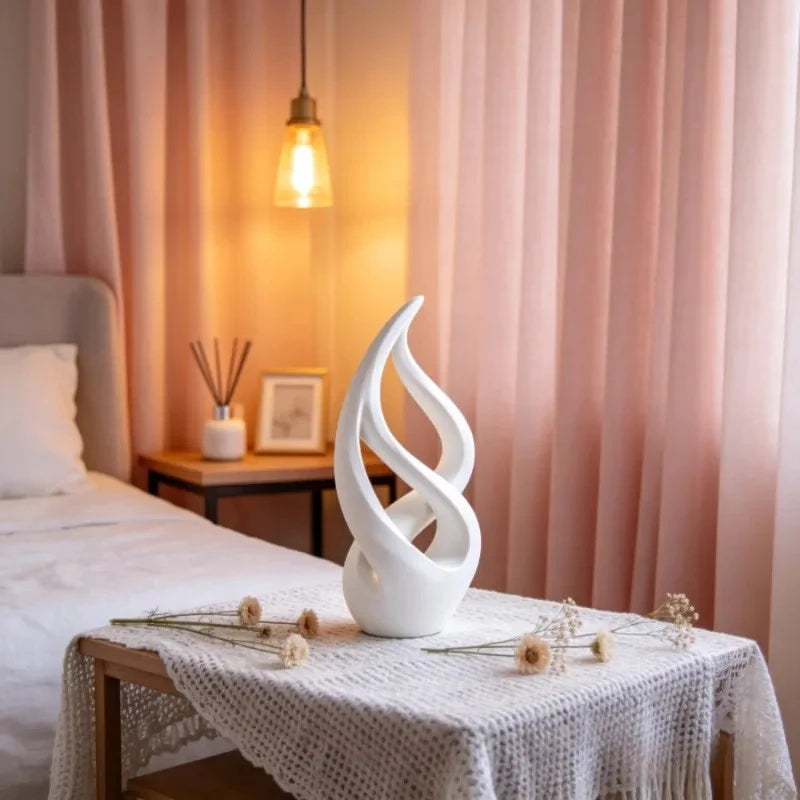 Abstract Flowing Curve Sculpture