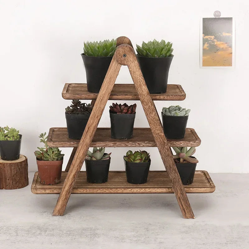 3-Tier Wooden Serving Stand