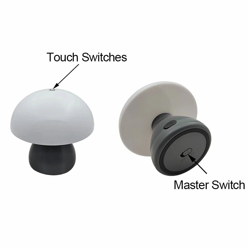 Nordic Mushroom Touch Lamp