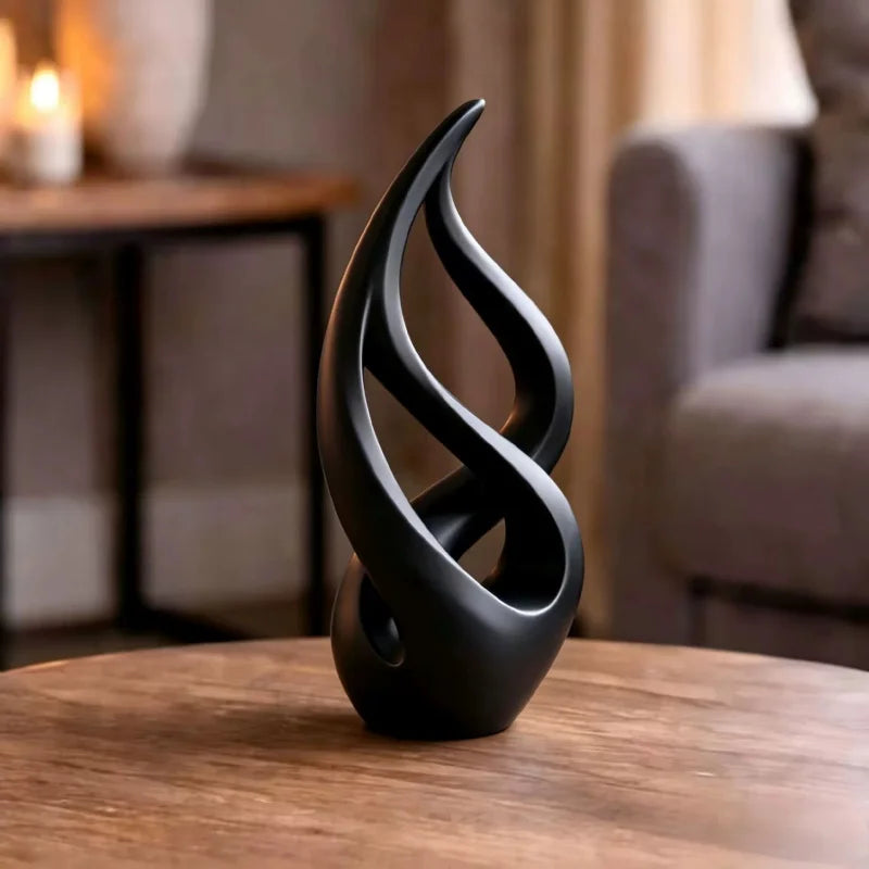 Abstract Flowing Curve Sculpture