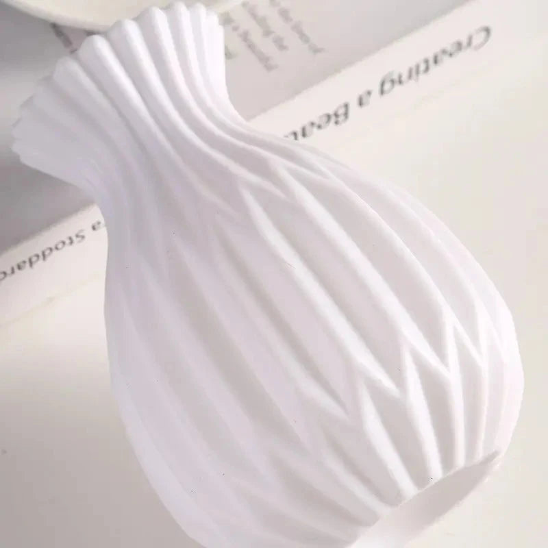 Minimalist White Decorative Vase